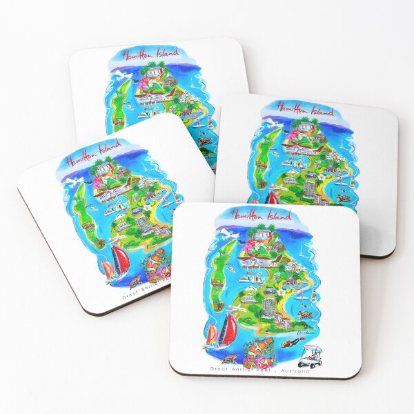 Item preview, Hamilton Island by Jane Kempe designed and sold by cinnamonsart.
