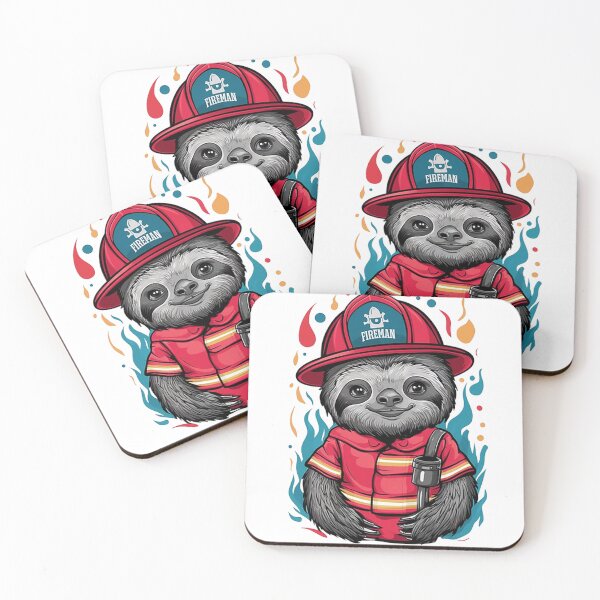 Item preview, Baby Sloth Fireman designed and sold by likbatonboot.