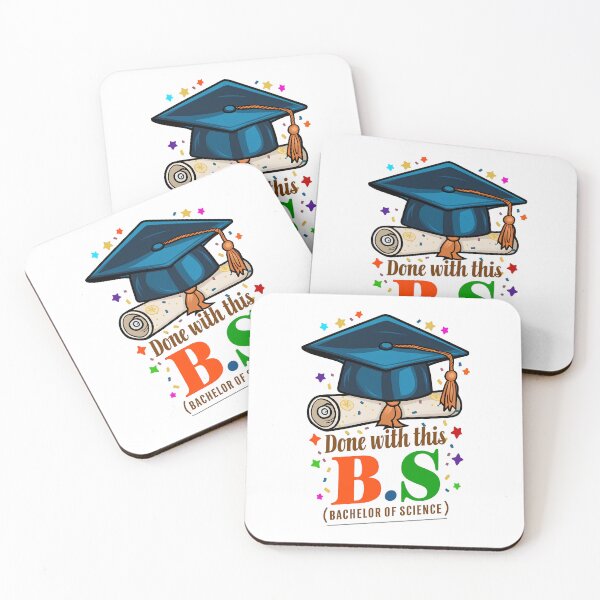 Item preview, Done With This BS Bachelor of Science GRADUATION designed and sold by DoodlrMob.