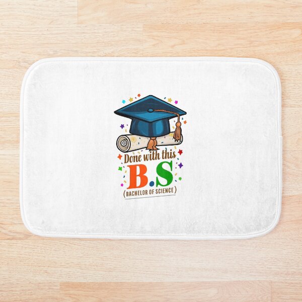 Item preview, Done With This BS Bachelor of Science GRADUATION designed and sold by DoodlrMob.