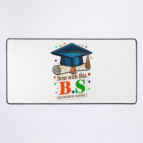 Item preview, Done With This BS Bachelor of Science GRADUATION designed and sold by DoodlrMob.