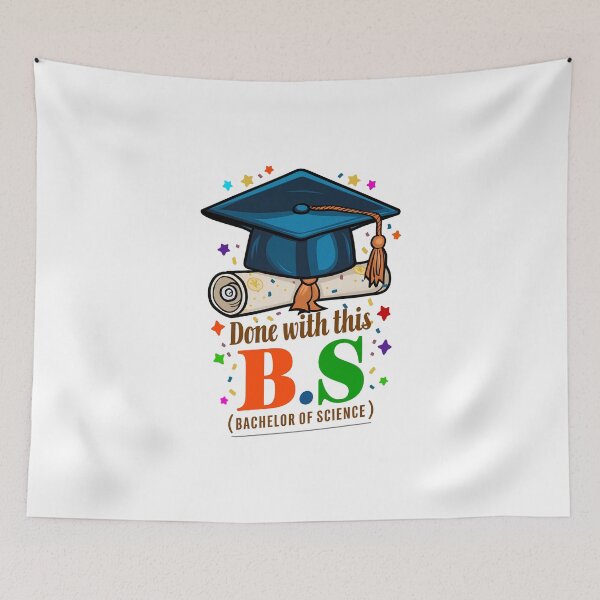 Item preview, Done With This BS Bachelor of Science GRADUATION designed and sold by DoodlrMob.