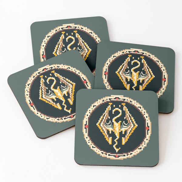 Item preview, Skyrim Golden Game Logo designed and sold by Jake-Carter0.