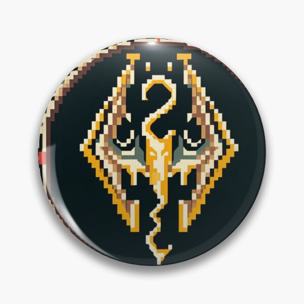 Item preview, Skyrim Golden Game Logo designed and sold by Jake-Carter0.