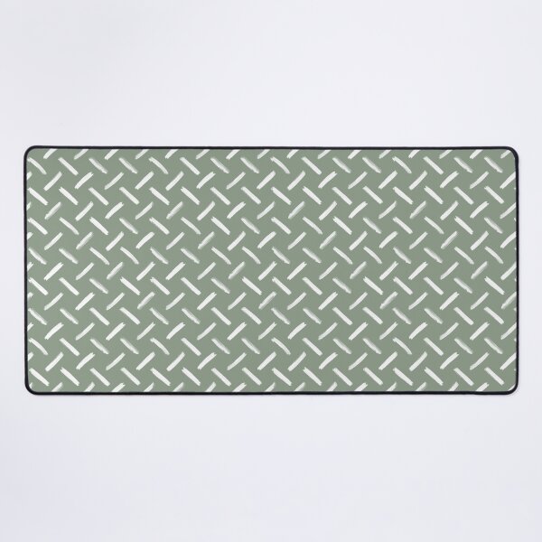 Item preview, Cool Sage and White Hand Drawn Herring Bone Crossed Diagonal Rows of Textured Lines designed and sold by GenAumonier.