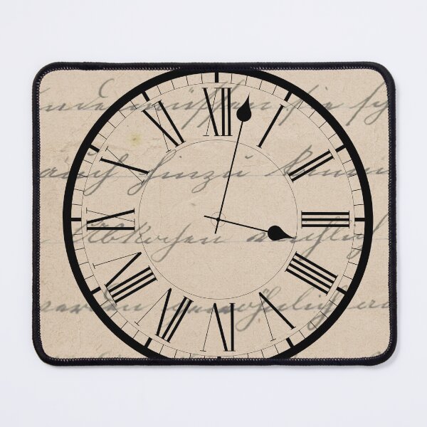 Item preview, Vintage Clock: Time Frozen in Handwritten Memories designed and sold by MisiuKolorowy.