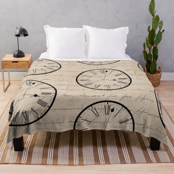 Item preview, Vintage Clock: Time Frozen in Handwritten Memories designed and sold by MisiuKolorowy.