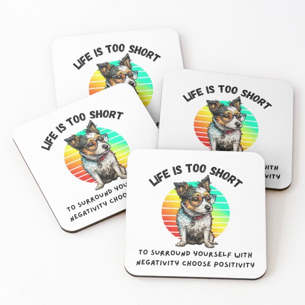 Item preview, Puppy Glasses Rainbow Life is too short designed and sold by IssaraStudio.