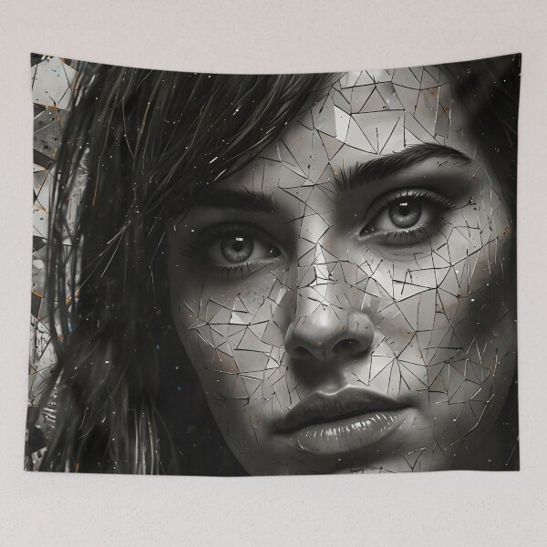 Item preview, Fractured Reality: A Mosaic of Emotive Beauty designed and sold by ArtComixHaven.