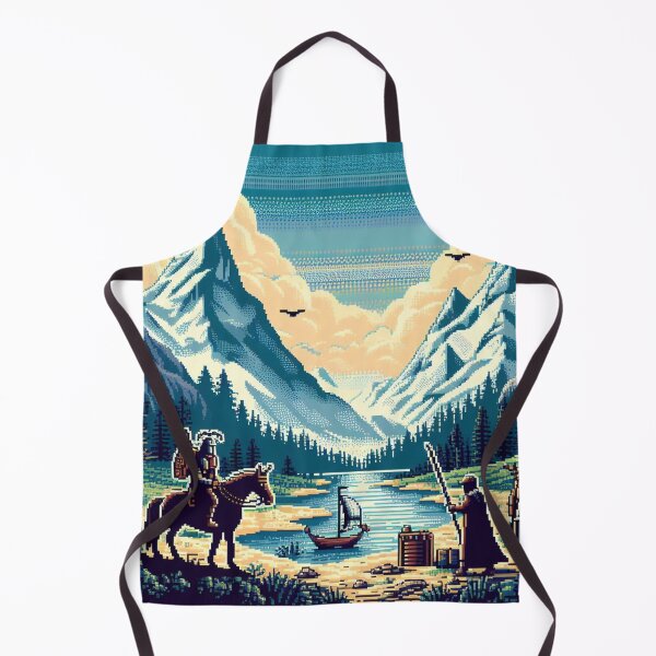 Item preview, Skyrim Mountains Pixel Art designed and sold by Jake-Carter0.