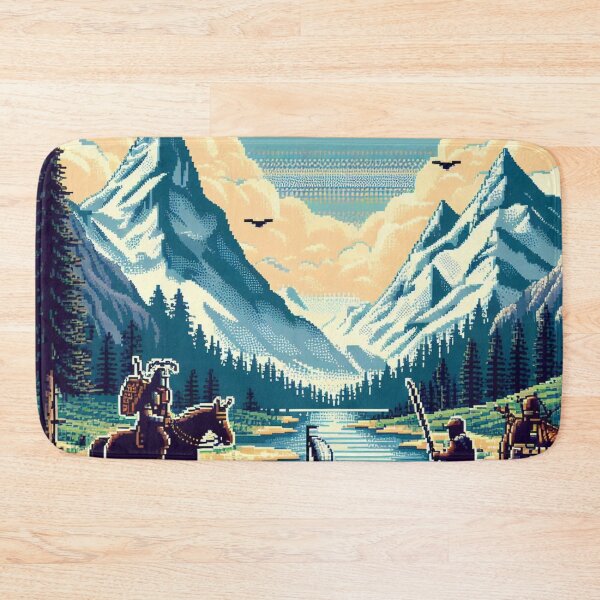 Item preview, Skyrim Mountains Pixel Art designed and sold by Jake-Carter0.