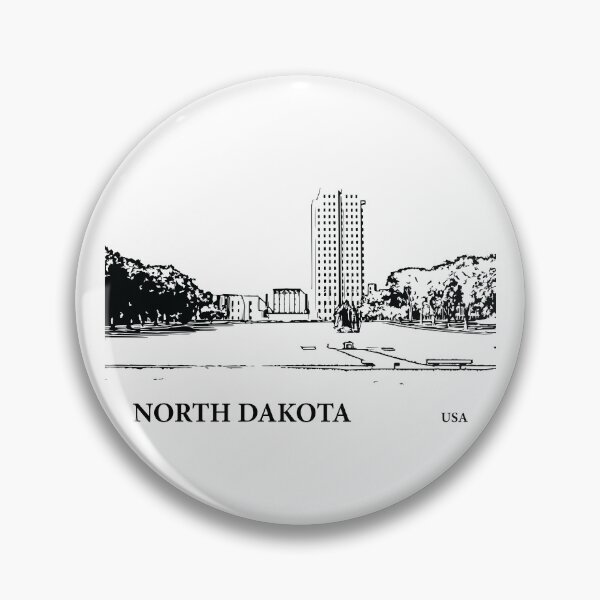 Item preview, North Dakota State USA designed and sold by Lakeric Cityscapes.