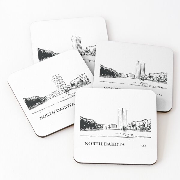 Item preview, North Dakota State USA designed and sold by Lakeric Cityscapes.