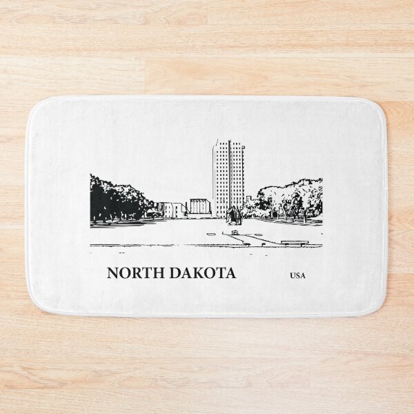 Item preview, North Dakota State USA designed and sold by Lakeric Cityscapes.