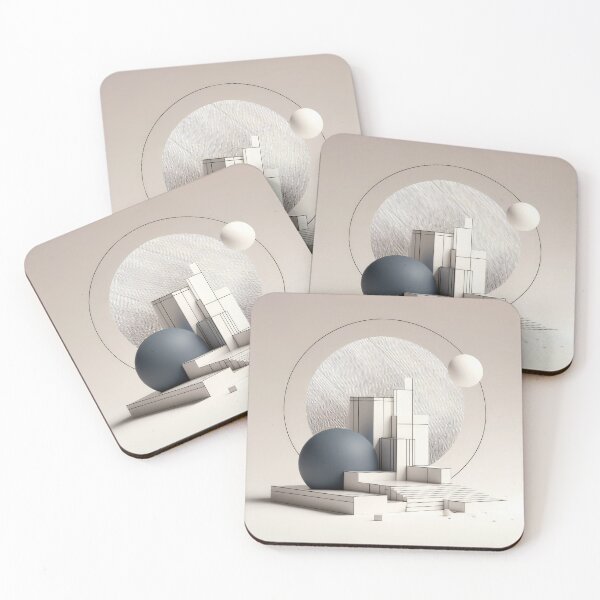 Item preview, minimalist futuristic alien landscape surreal abstract scene designed and sold by SunkenCost.