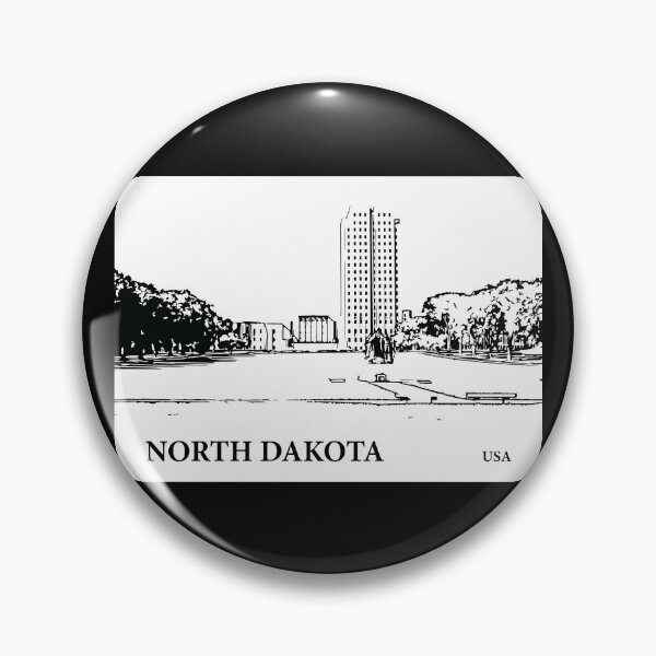 Item preview, North Dakota State USA designed and sold by Lakeric Cityscapes.
