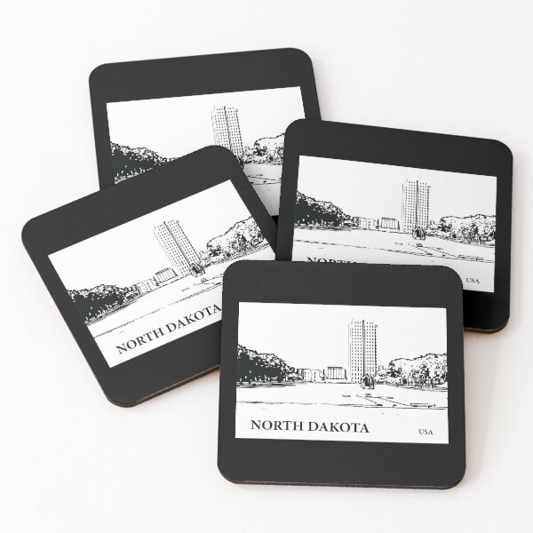 Item preview, North Dakota State USA designed and sold by Lakeric Cityscapes.