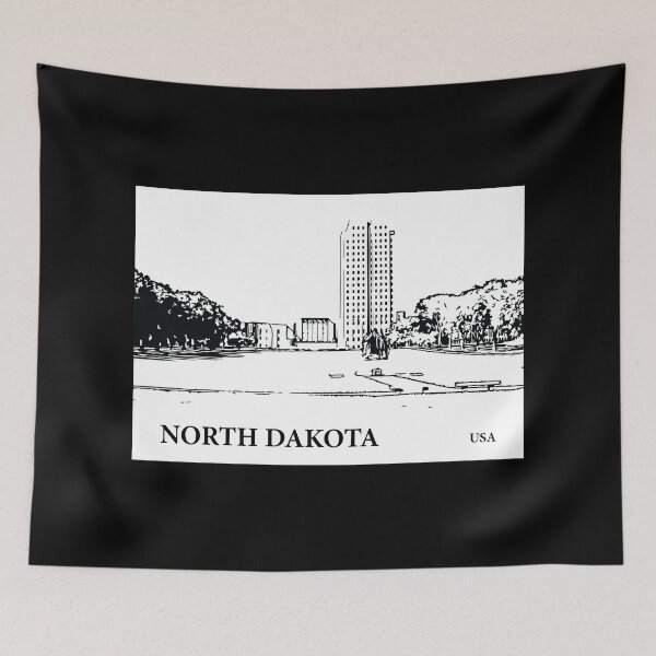 Item preview, North Dakota State USA designed and sold by Lakeric Cityscapes.