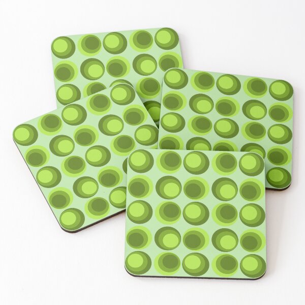 Item preview, Green Retro Circles Pattern – Classic & Timeless  designed and sold by CreaTwinkles.