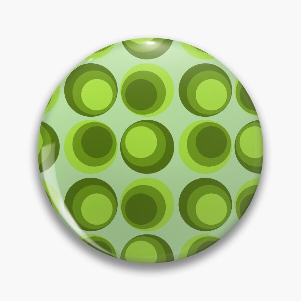 Item preview, Green Retro Circles Pattern – Classic & Timeless  designed and sold by CreaTwinkles.