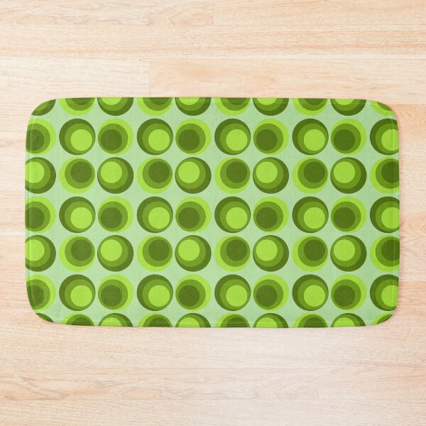 Item preview, Green Retro Circles Pattern – Classic & Timeless  designed and sold by CreaTwinkles.