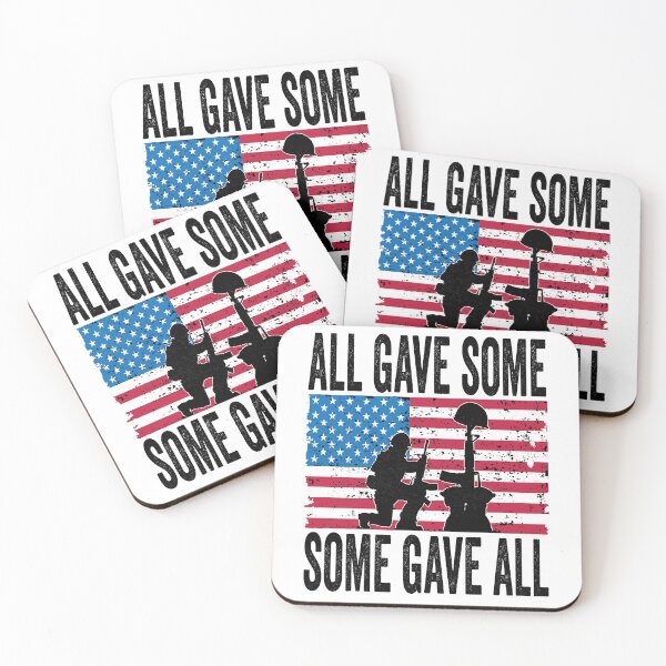 Item preview, Military Memorial Day All Gave Some Soldier USA Flag 4th of july designed and sold by BOUCHERIT amine.