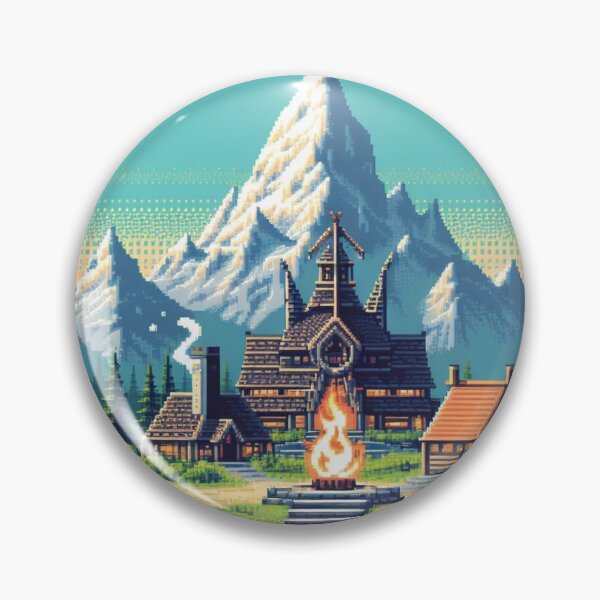 Item preview, Skyrim Small Village Pixel Art designed and sold by Jake-Carter0.