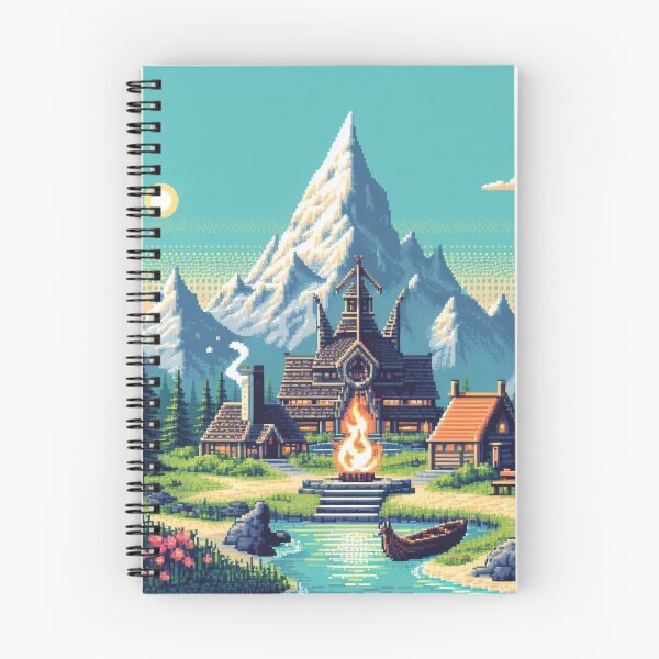 Item preview, Skyrim Small Village Pixel Art designed and sold by Jake-Carter0.
