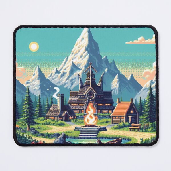 Item preview, Skyrim Small Village Pixel Art designed and sold by Jake-Carter0.