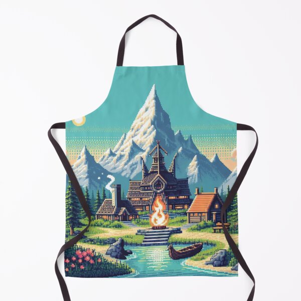 Item preview, Skyrim Small Village Pixel Art designed and sold by Jake-Carter0.