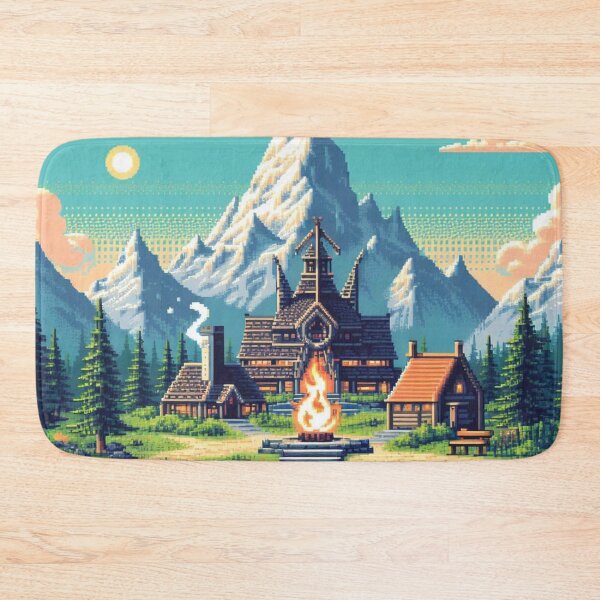 Item preview, Skyrim Small Village Pixel Art designed and sold by Jake-Carter0.