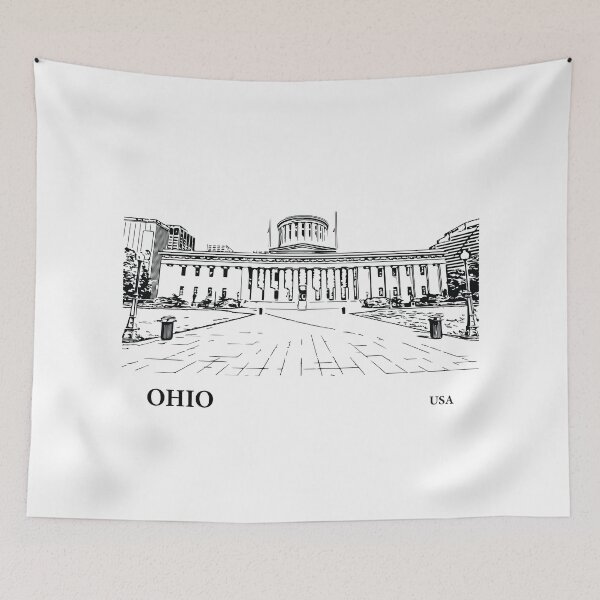Artikelvorschau, Ohio-Staat USA entworfen und verkauft von Lakeric Cityscapes.