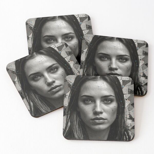Item preview, Fragmented Elegance A Portrait of Resilient Beauty designed and sold by ArtComixHaven.