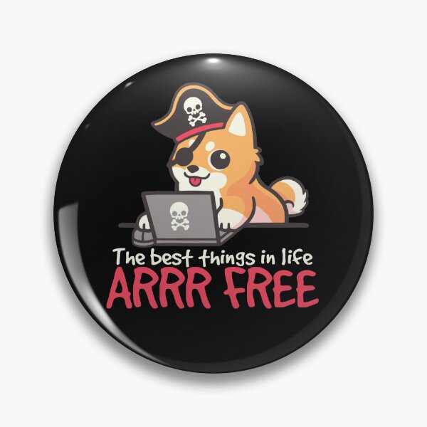 Item preview, Web pirate dog shiba  designed and sold by NemiMakeit.