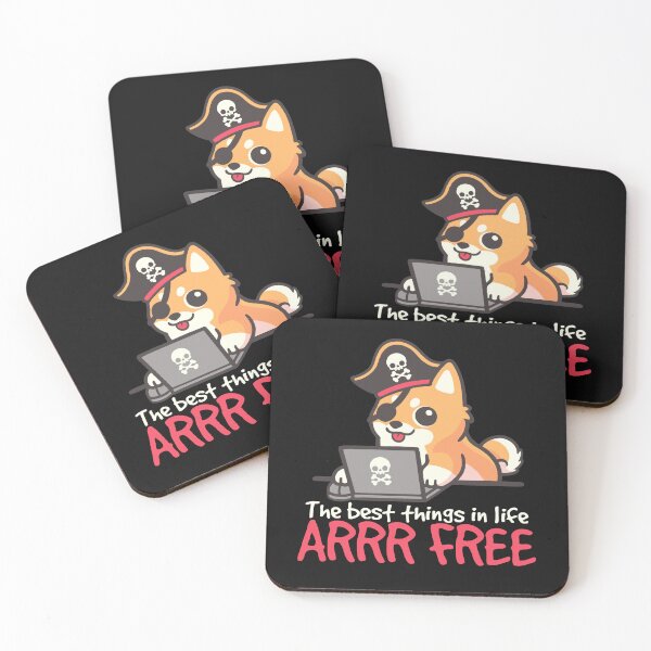 Item preview, Web pirate dog shiba  designed and sold by NemiMakeit.