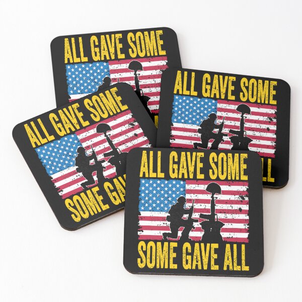 Item preview, Military Memorial Day All Gave Some Soldier USA Flag 4th of july designed and sold by BOUCHERIT amine.