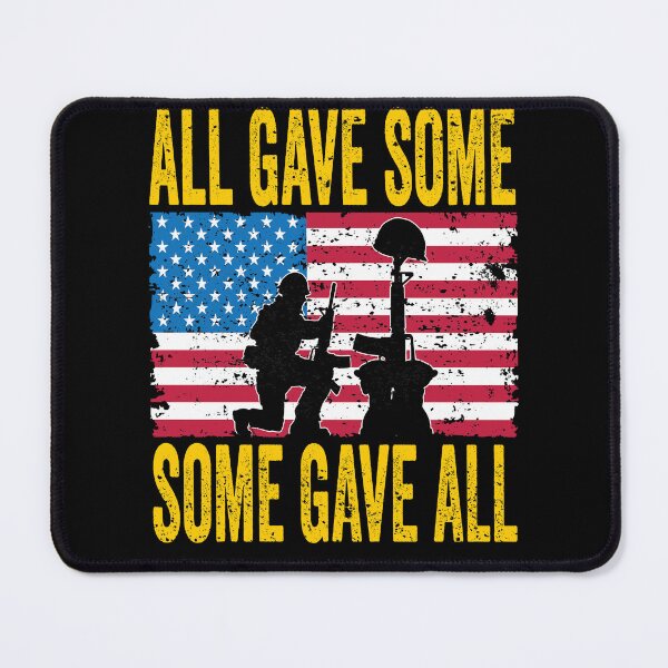 Item preview, Military Memorial Day All Gave Some Soldier USA Flag 4th of july designed and sold by BOUCHERIT amine.
