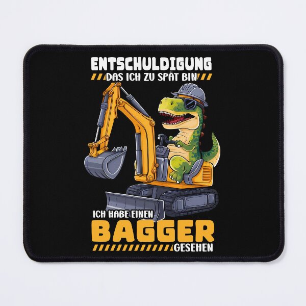 Item preview, Dinosaur Kids Sorry I'm Late I Saw an Excavator designed and sold by JUSTBEELEGANT.