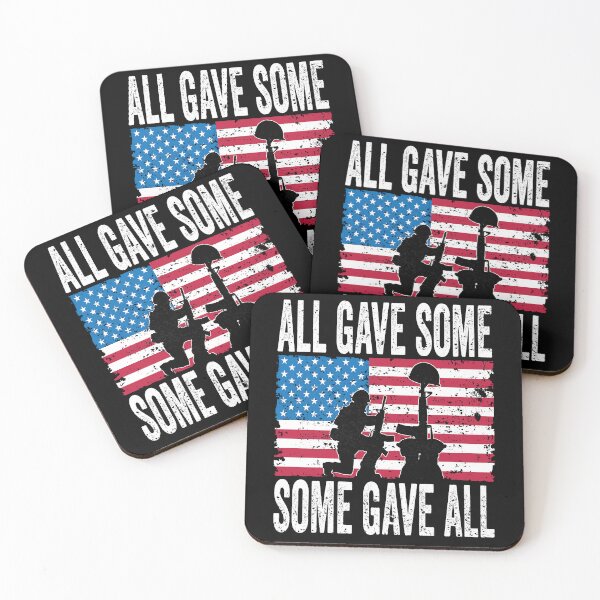 Item preview, Military Memorial Day All Gave Some Soldier USA Flag 4th of july designed and sold by BOUCHERIT amine.