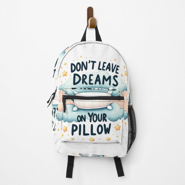 Item preview, Don't Leave Your Dreams On Your Pillow - Cute Motivational Pillow Art designed and sold by Simplystik.