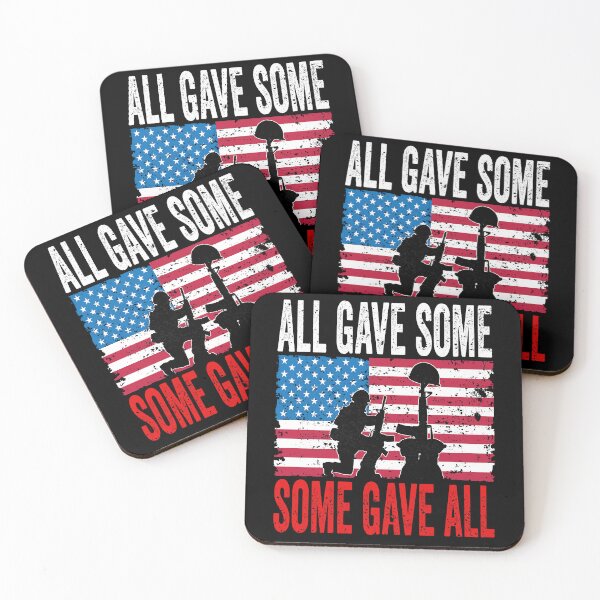 Item preview, Military Memorial Day All Gave Some Soldier USA Flag 4th of july designed and sold by BOUCHERIT amine.