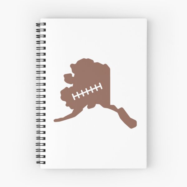 Item preview, Alaska State Outline Football Stitch designed and sold by US States Merch.