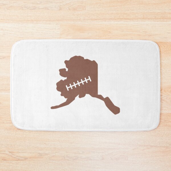 Item preview, Alaska State Outline Football Stitch designed and sold by US States Merch.
