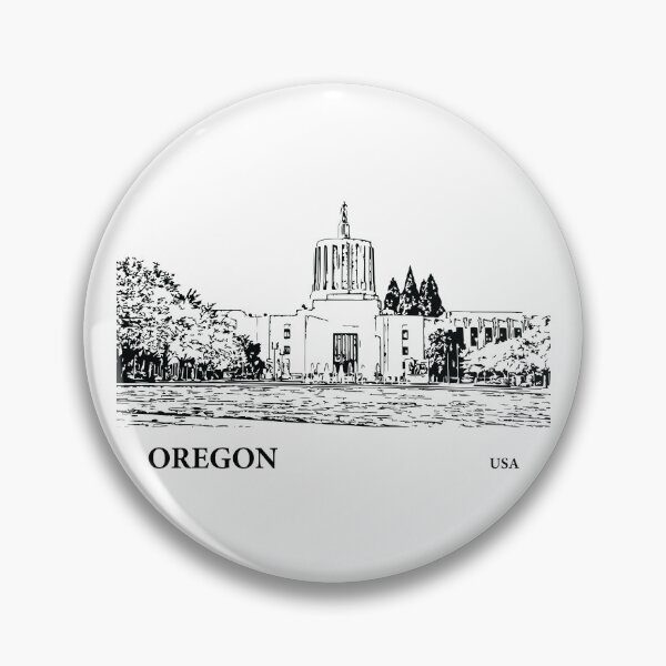 Artikelvorschau, Bundesstaat Oregon, USA entworfen und verkauft von Lakeric Cityscapes.