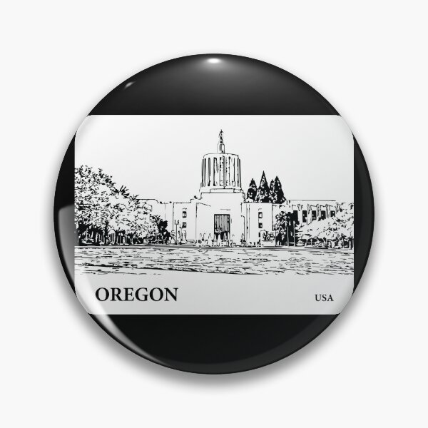Artikelvorschau, Bundesstaat Oregon, USA entworfen und verkauft von Lakeric Cityscapes.