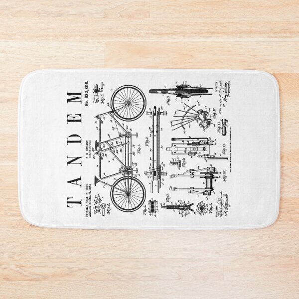 Item preview, Tandem Bicycle Cycling Cyclist Biker Bike Vintage Patent designed and sold by GrandeDuc.