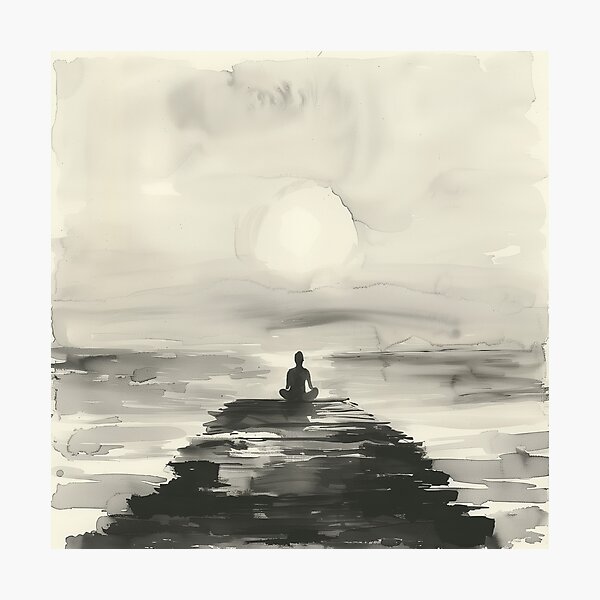 Item preview, Meditative Pose by Tranquil Waterscape designed and sold by palmyst.
