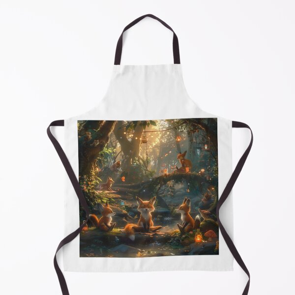 Item preview, Foxes Meditating in Enchanted Forest Setting designed and sold by palmyst.