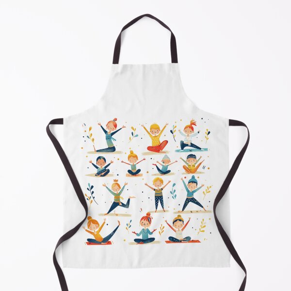 Item preview, Joyful Children Practicing Yoga Together designed and sold by palmyst.