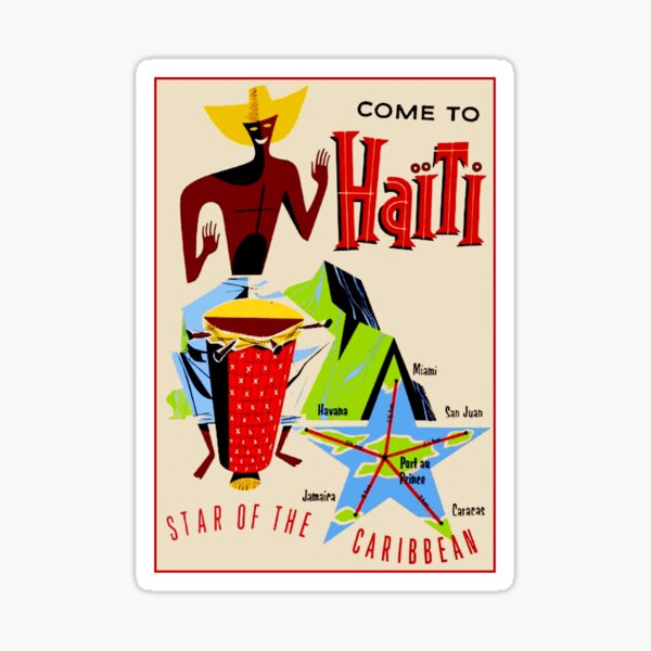 Artikel-Vorschau von HAITI: Vintage Reise-Werbedruck, designt und verkauft von posterbobs.